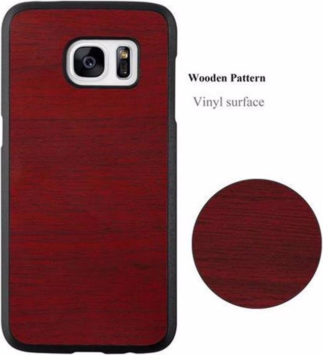 Actual product image Cadorabo Hard Cover Woody Cover (Samsung Galaxy S7)