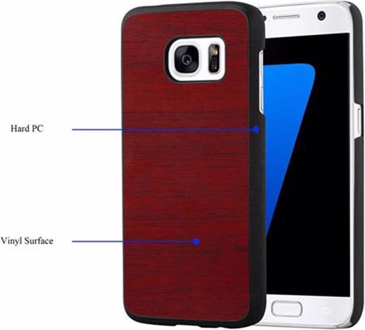 Actual product image Cadorabo Hard Cover Woody Cover (Samsung Galaxy S7)