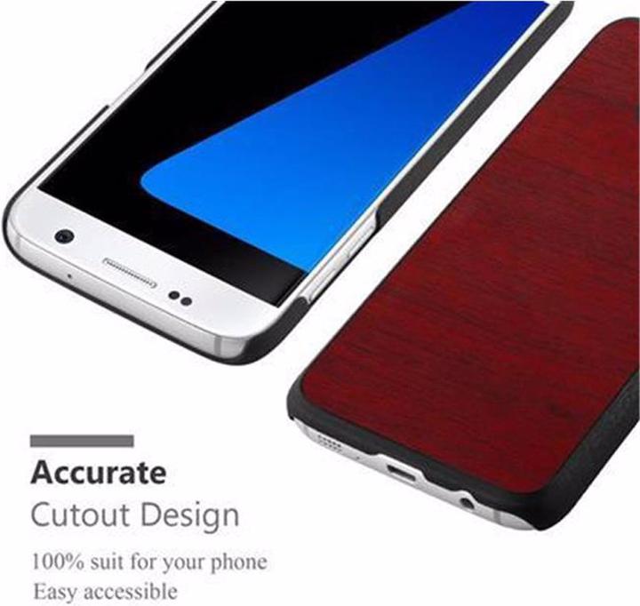 Actual product image Cadorabo Hard Cover Woody Cover (Samsung Galaxy S7)