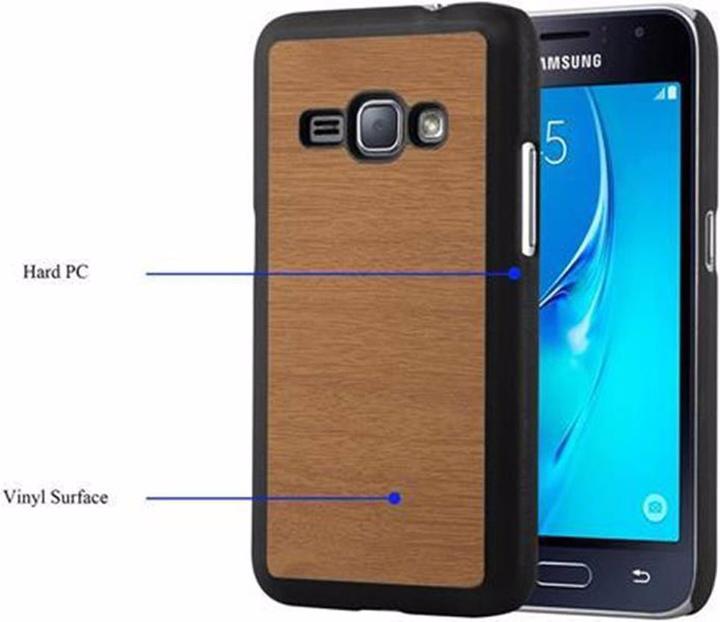 Productafbeelding Cadorabo Harde kaft Woody Cover (Samsung Galaxy J1 (2016))