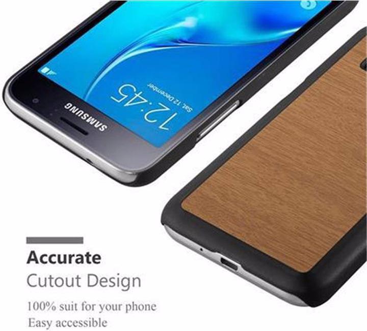 Productafbeelding Cadorabo Harde kaft Woody Cover (Samsung Galaxy J1 (2016))