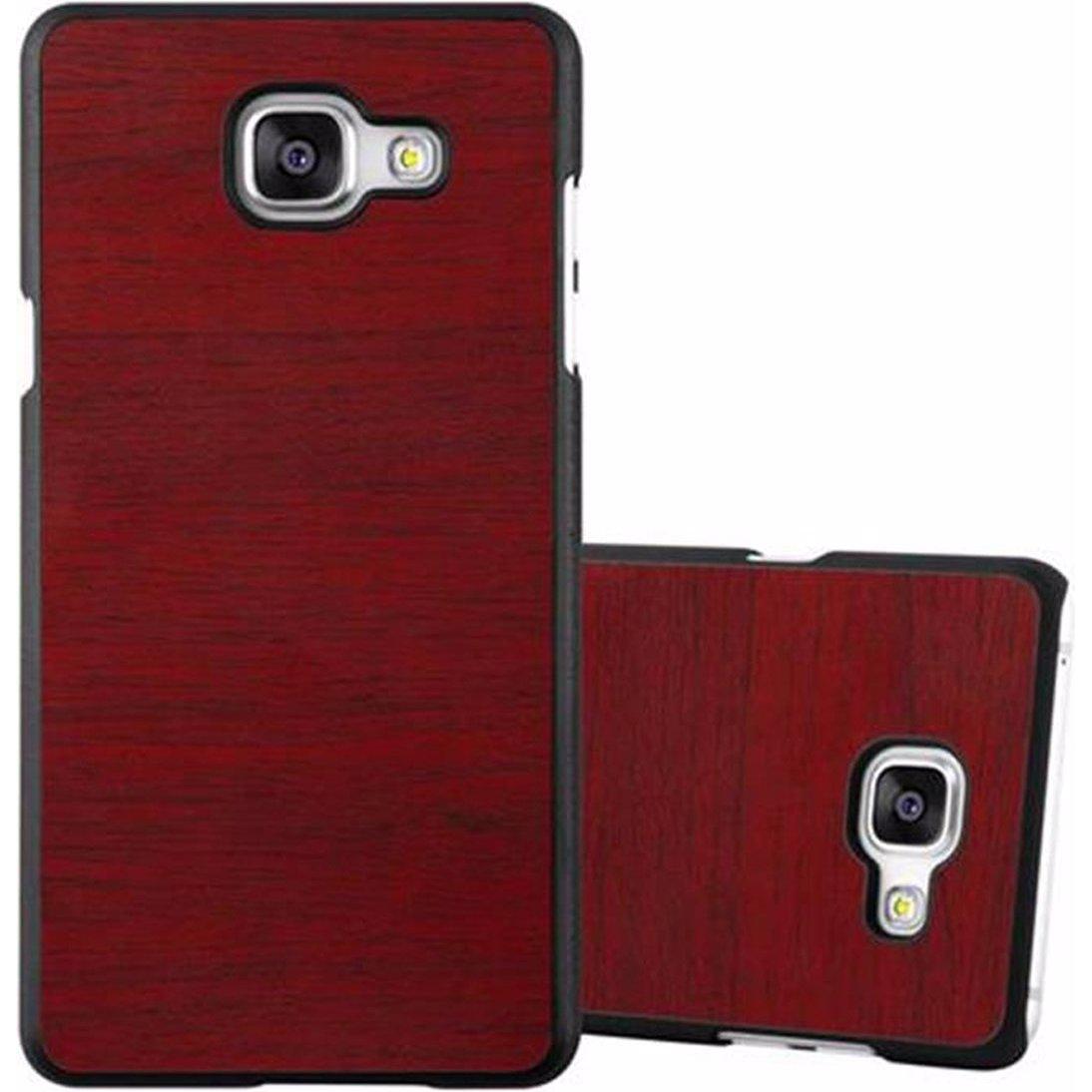 Thumbnail - Cadorabo Hard Cover Woody Cover (Samsung Galaxy A3 (2016)), Smartphone Hülle, Rot
