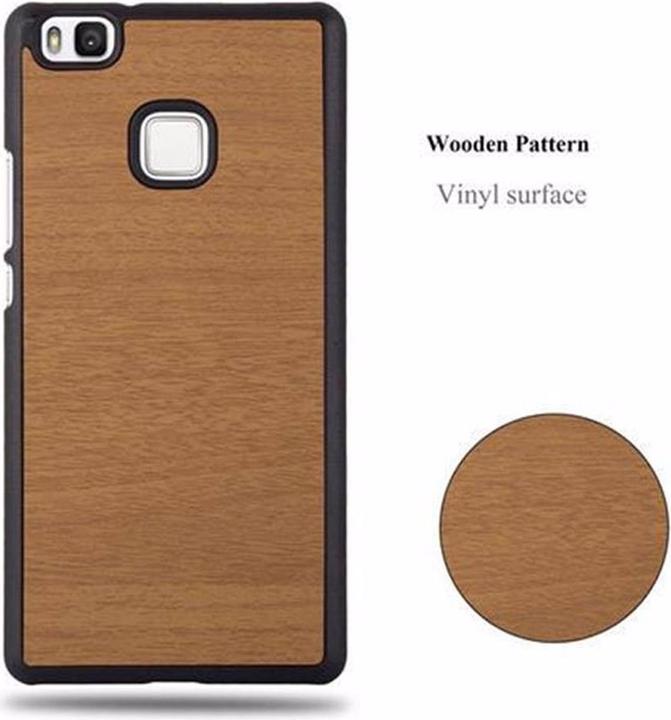 Actual product image Cadorabo Hard Cover Woody Cover (Huawei P9 Lite)