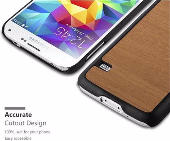 Productafbeelding Cadorabo Harde kaft Woody Cover (Samsung Galaxy S5, Samsung Galaxy S5 Neo)