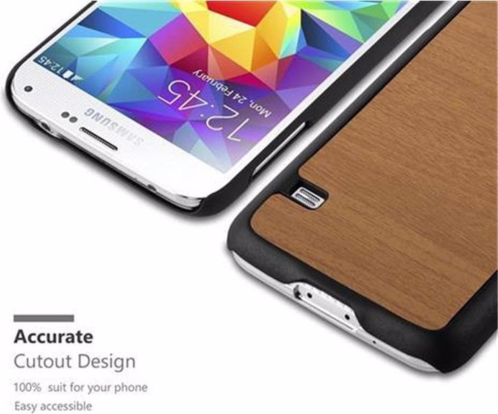 Immagine prodotto Cadorabo Copertina rigida Copertina di legno (Samsung Galaxy S5, Samsung Galaxy S5 Neo)