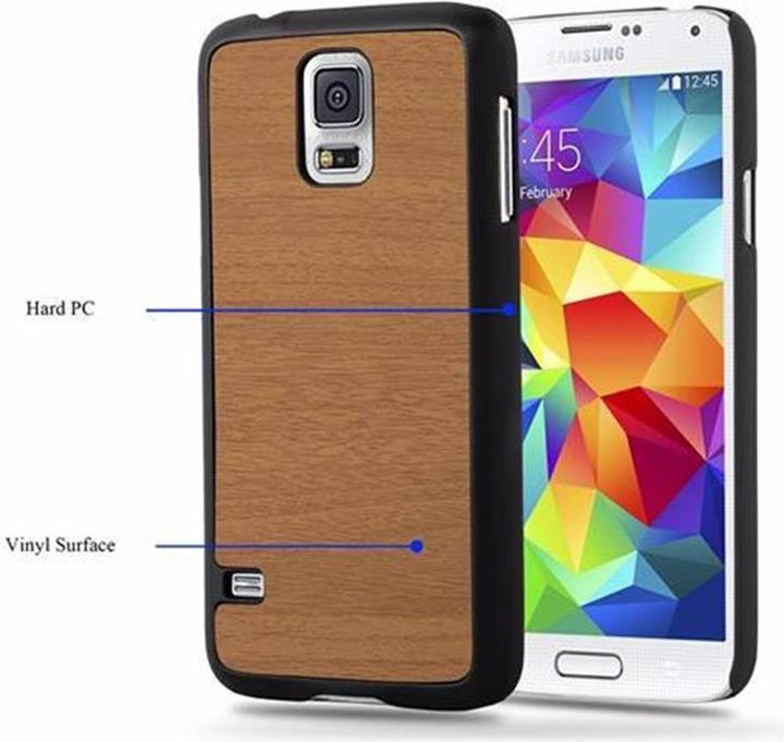 Productafbeelding Cadorabo Harde kaft Woody Cover (Samsung Galaxy S5, Samsung Galaxy S5 Neo)