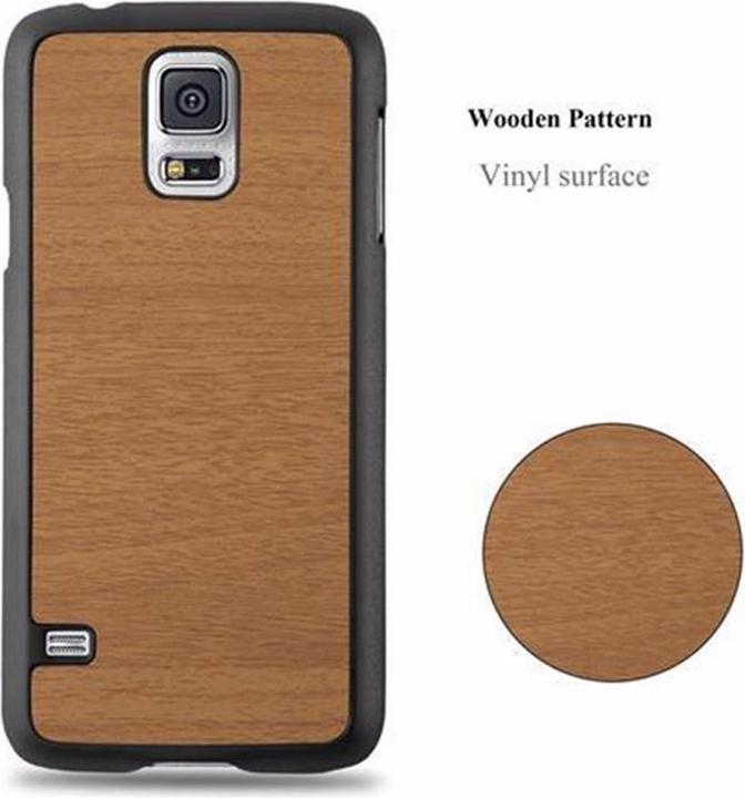 Productafbeelding Cadorabo Harde kaft Woody Cover (Samsung Galaxy S5, Samsung Galaxy S5 Neo)