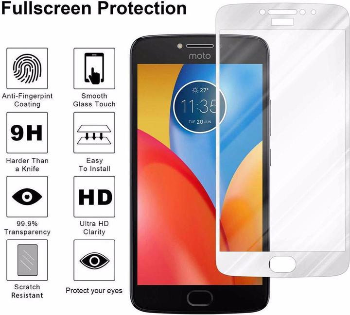 Immagine prodotto Cadorabo Vetro di protezione del display a schermo intero (1 Pezzo/i, Motorola Moto E4)
