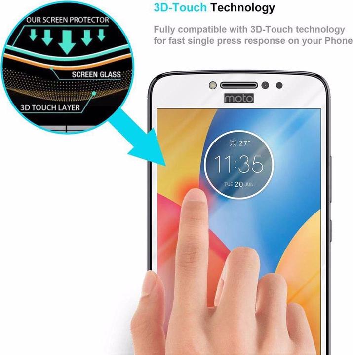 Immagine prodotto Cadorabo Vetro di protezione del display a schermo intero (1 Pezzo/i, Motorola Moto E4)