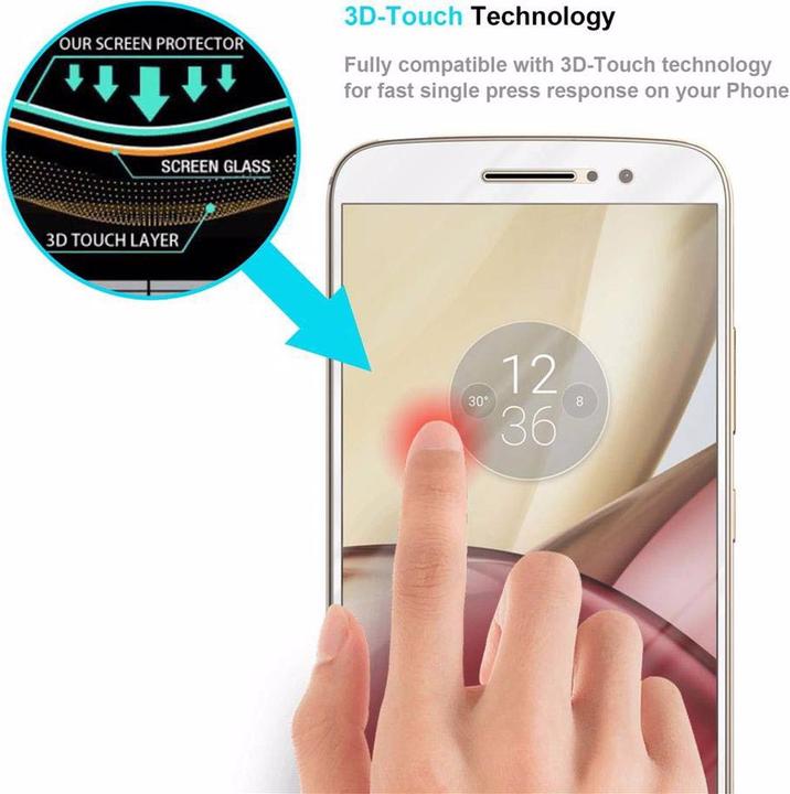 Immagine prodotto Cadorabo Vetro di protezione del display a schermo intero (1 Pezzo/i, Motorola Moto M)