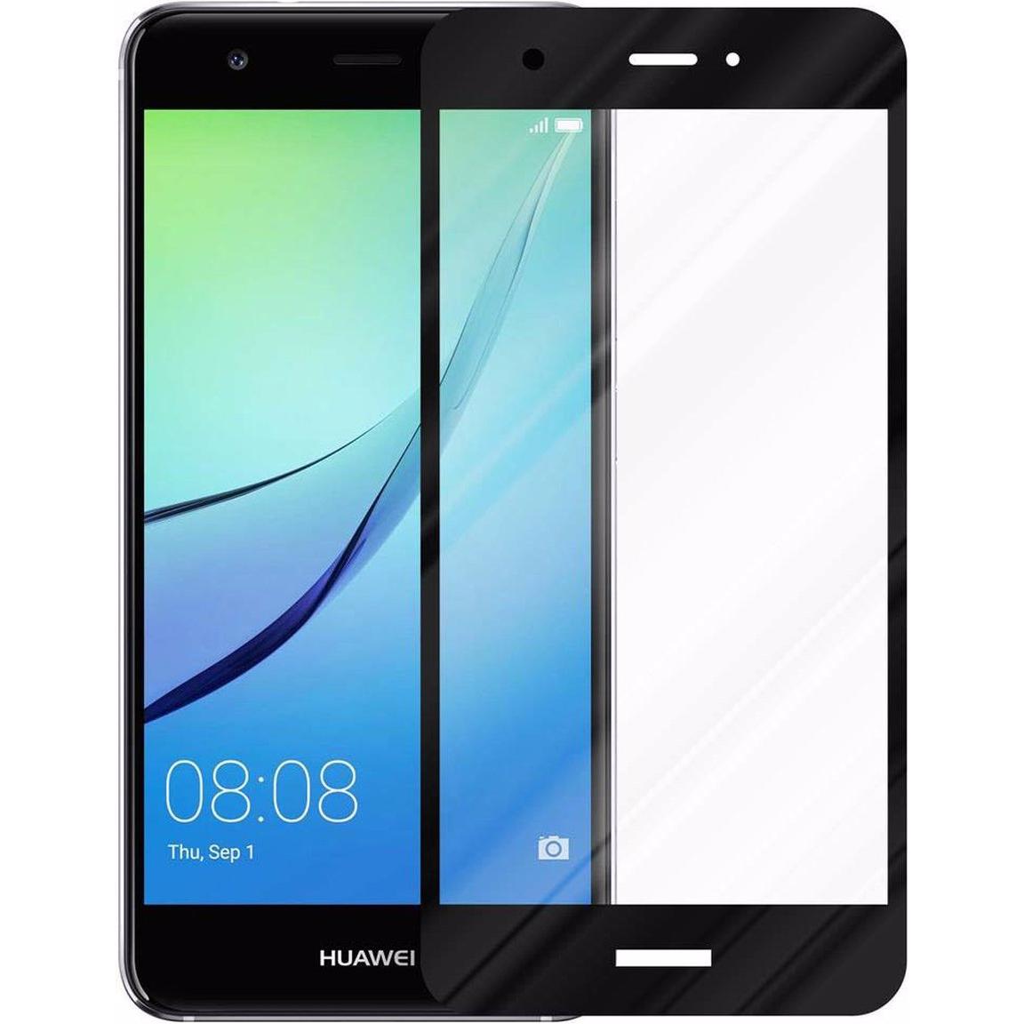 Thumbnail - Cadorabo Vollbild Displayschutzglas (1 Stück, Huawei Nova), Smartphone Schutzfolie, Schwarz
