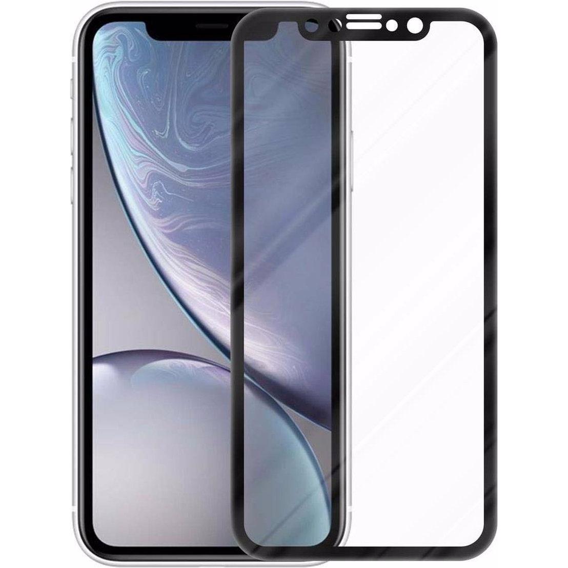 Thumbnail - Cadorabo Vollbild Displayschutzglas (1 Stück, Apple iPhone XR), Smartphone Schutzfolie, Schwarz