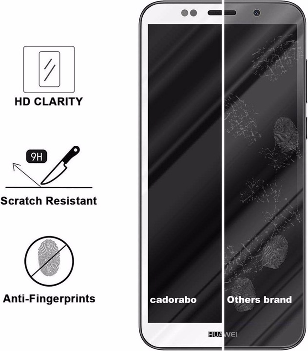 Image du produit Cadorabo Verre de protection d'écran plein écran (1 pièce(s), Huawei Y5 (2018), Huawei Y5 Prime 2018)