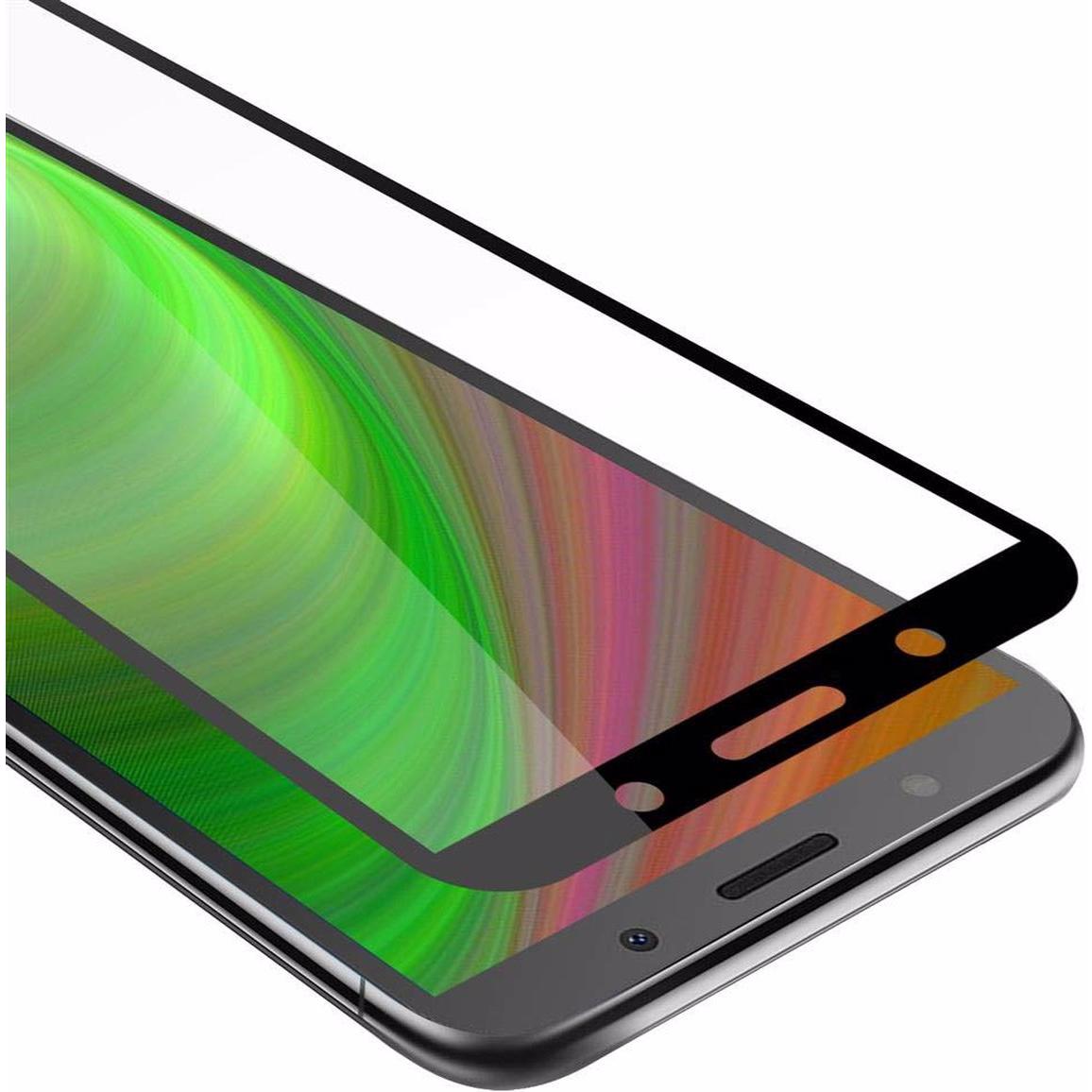 Cadorabo Vollbild Displayschutzglas (1 Stück, Huawei Y5 (2018)), Smartphone Schutzfolie, Schwarz