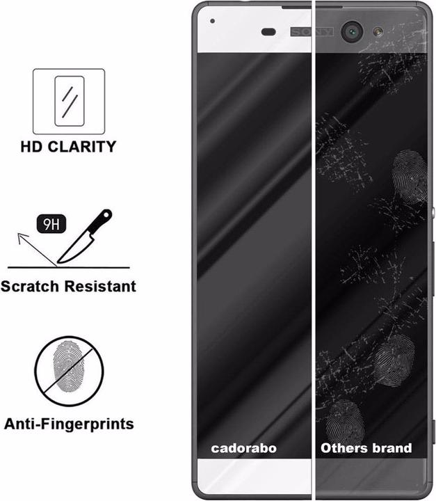 Actual product image Cadorabo Full screen display protection glass (1 Piece, Sony Xperia XA Ultra)