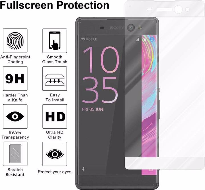 Actual product image Cadorabo Full screen display protection glass (1 Piece, Sony Xperia XA Ultra)