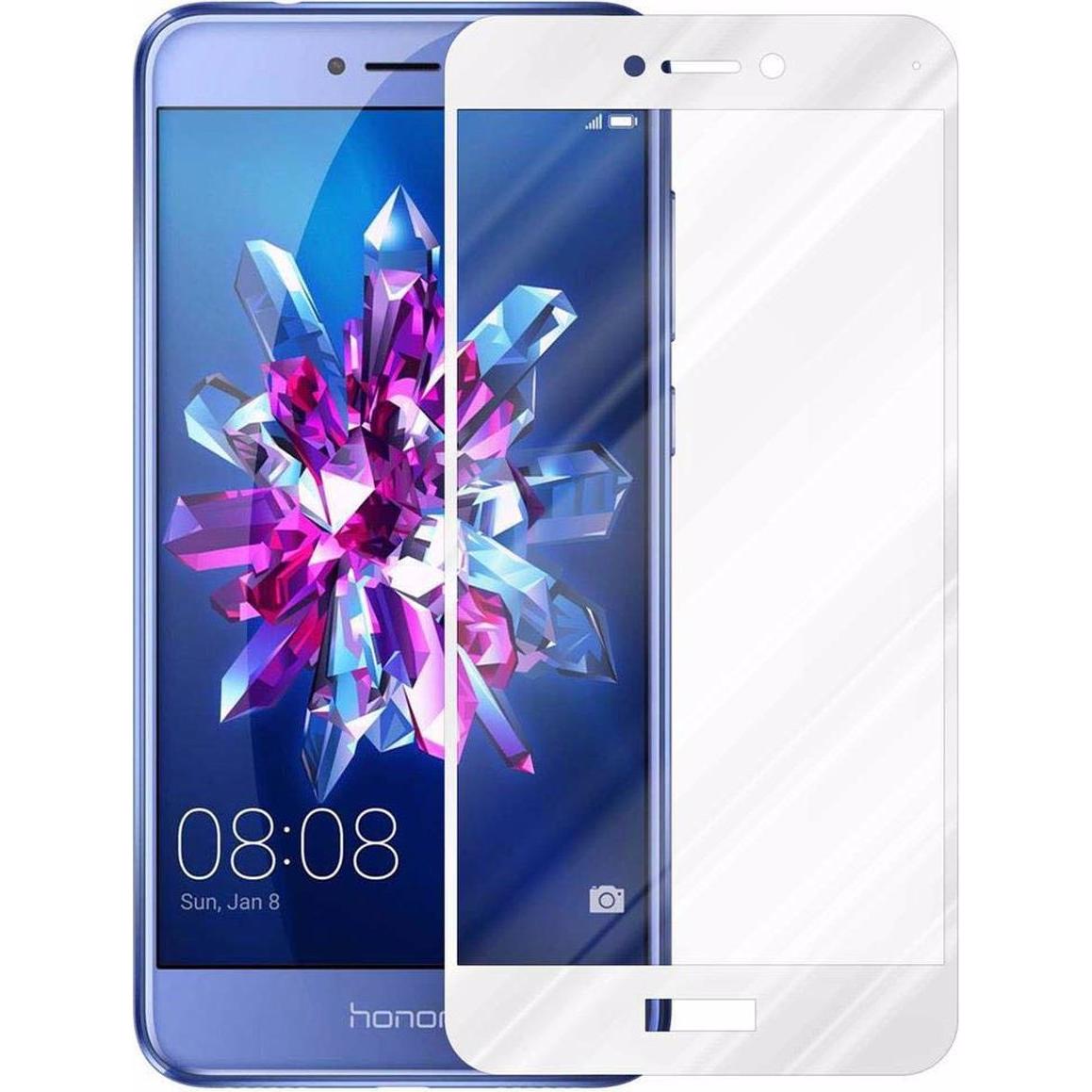 Thumbnail - Cadorabo Vollbild Displayschutzglas (1 Stück, Honor 8 Lite), Smartphone Schutzfolie, Weiss
