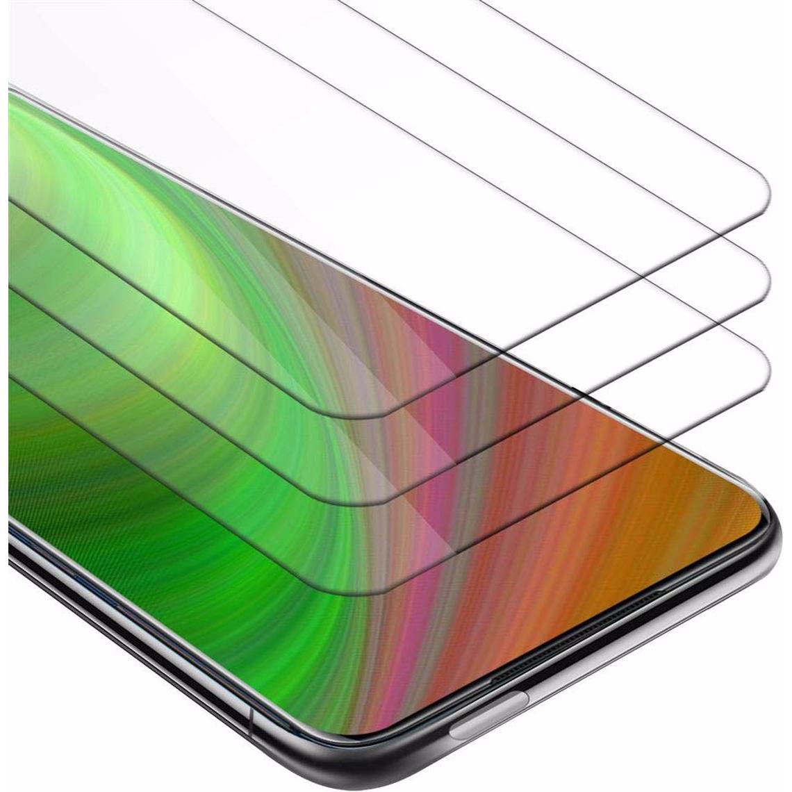 Cadorabo Displayschutzglas (3 Stück, OnePlus 7T Pro), Smartphone Schutzfolie, Transparent