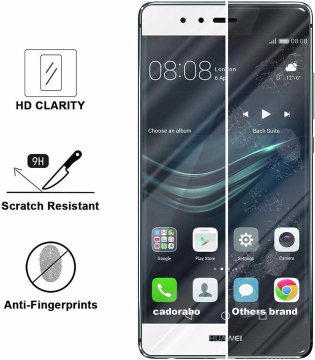 Immagine prodotto Cadorabo Vetro di protezione del display a schermo intero (1 Pezzo/i, Huawei P9 Plus)