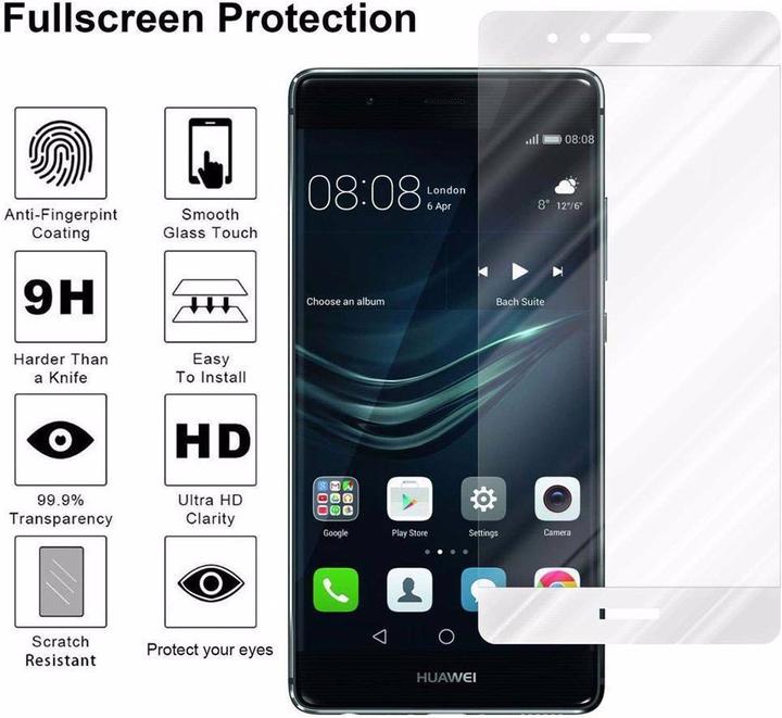 Immagine prodotto Cadorabo Vetro di protezione del display a schermo intero (1 Pezzo/i, Huawei P9 Plus)