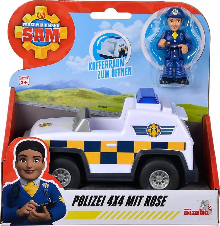 Immagine prodotto Simba Brandweerman Sam Politie 4x4 Jeep met Speelfiguur