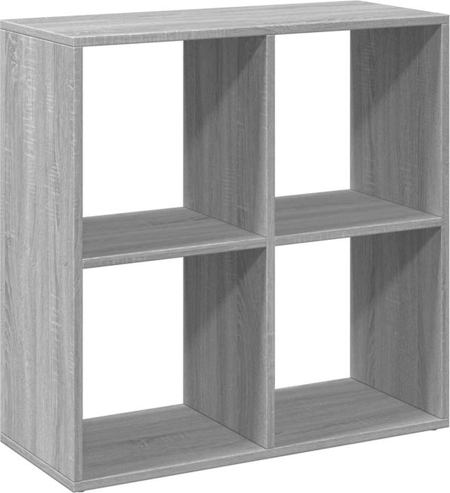 Image du produit vidaXL Séparation de pièce Bibliothèque Étagère sur pied Étagère de bureau Étagère cubique Gris Sonoma (69.5 x 29 x 103.5 cm)