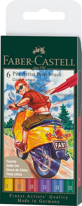 Immagine prodotto Faber-Castell Pitt Artist (Multicolore, 6 x)