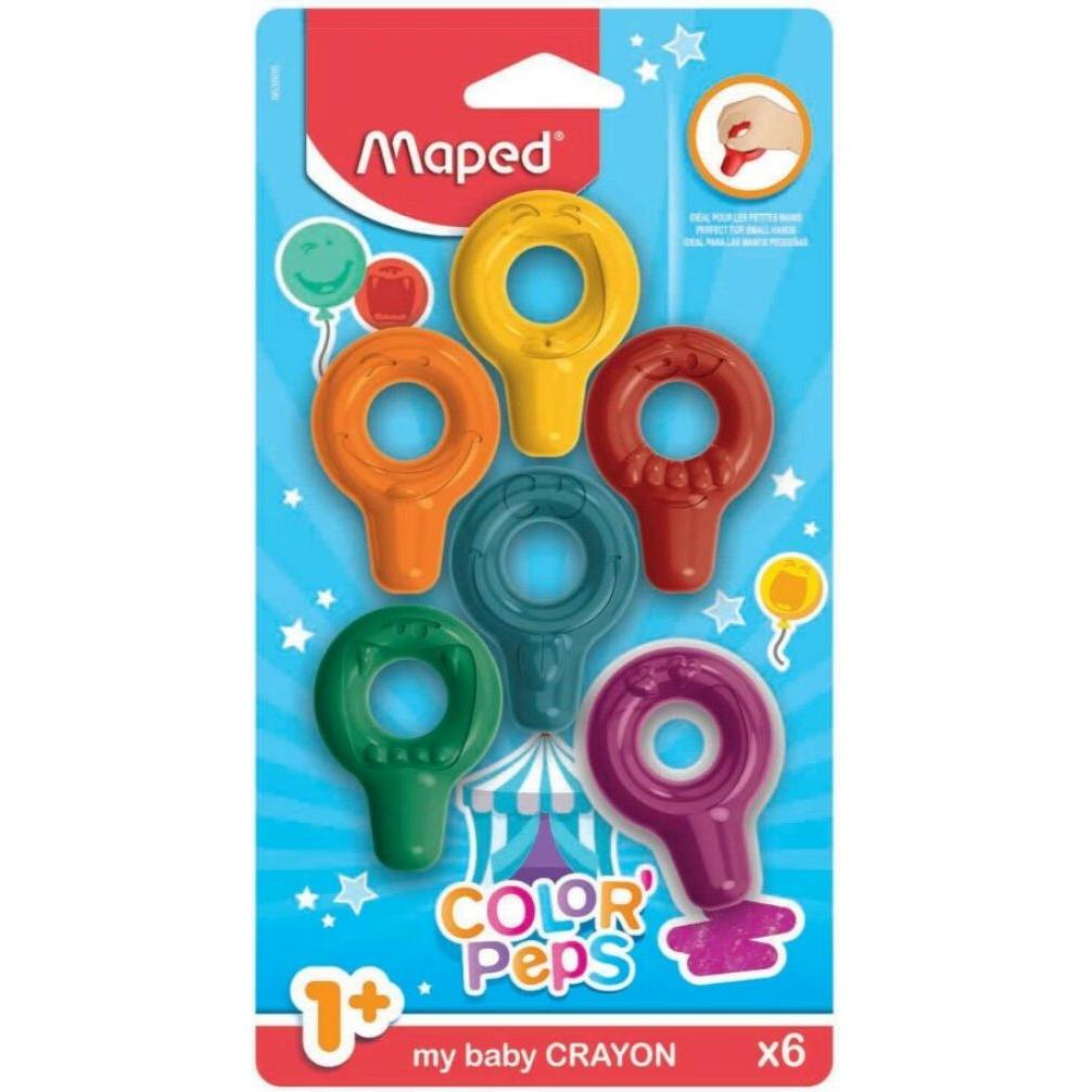Maped, Malstifte, Wachsmalringe (Mehrfarbig, 6 x)