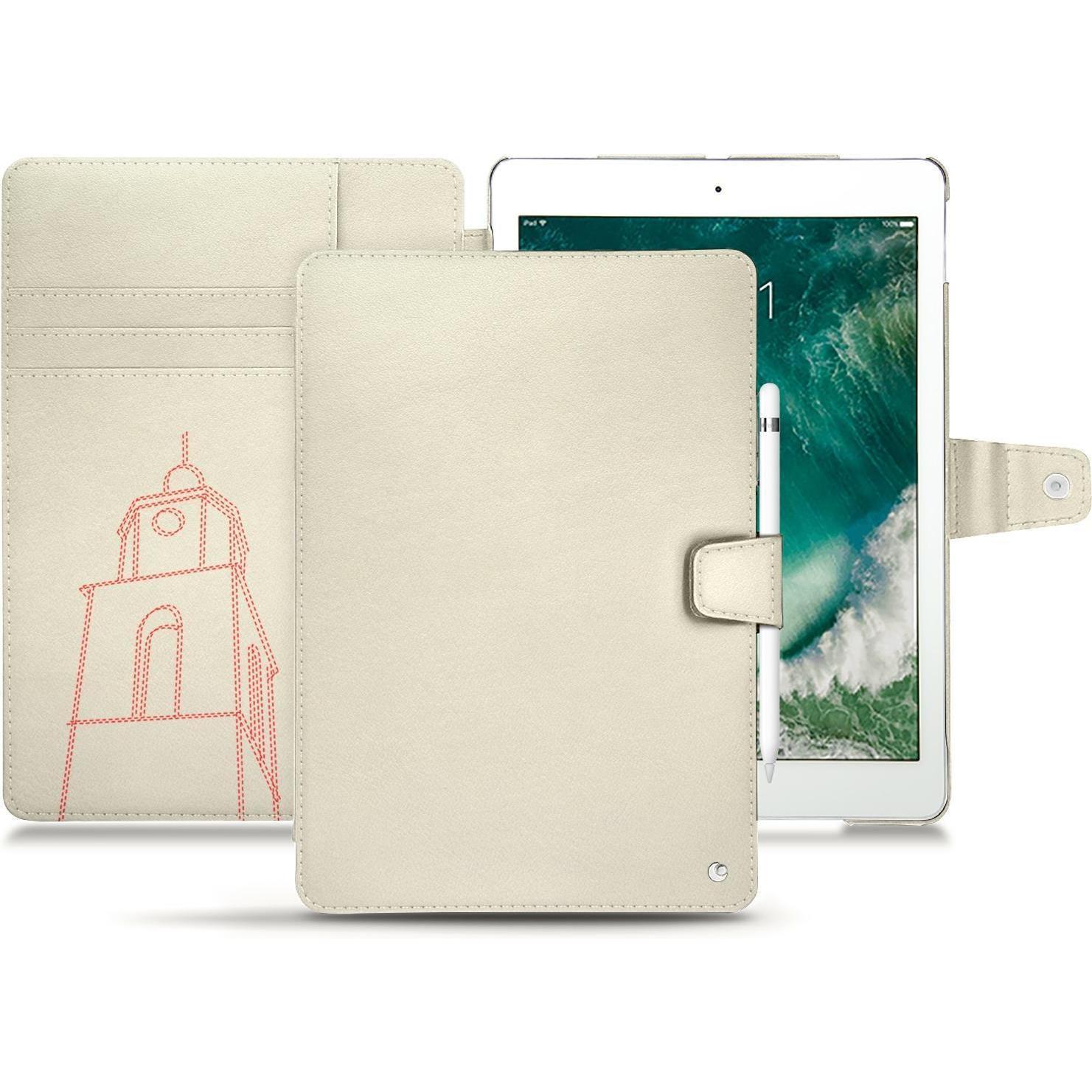 Noreve Lederschutzhülle Wallet (iPad Pro 10.5), Tablet Hülle, Weiss