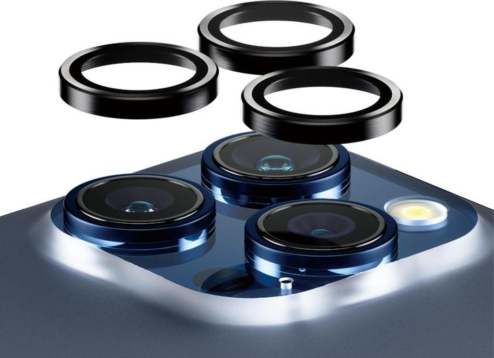 PanzerGlass Protezione dell'obiettivo della fotocamera Hoops (1 Pezzo/i, Apple iPhone 15 Pro Max, Apple iPhone 15 Pro)