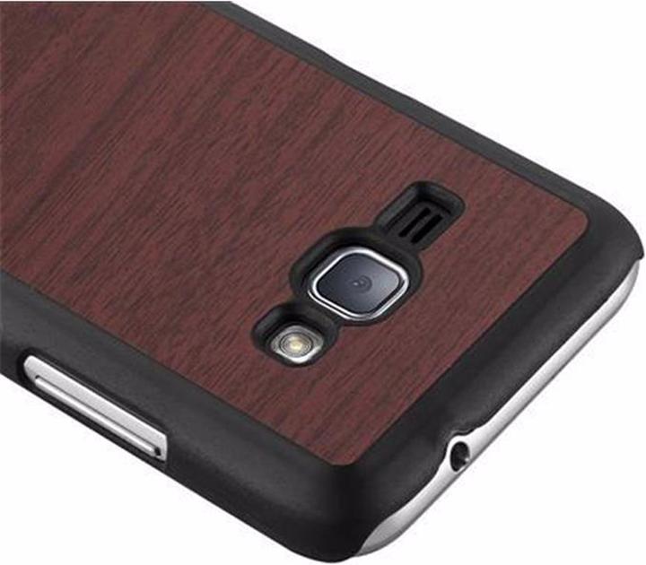 Actual product image Cadorabo Hard Cover Woody Cover (Samsung Galaxy J1 (2016))