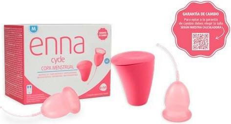 Produktbild Enna Menstrual Cups Size M with Applicator and Sterilizer Box - Pack of 2 (M)