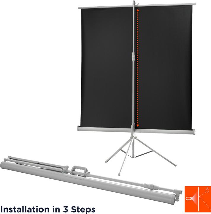Actual product image Celexon Economy tripod screen - Projection screen with tripod - 310 cm (122") (121.65", 1:1)