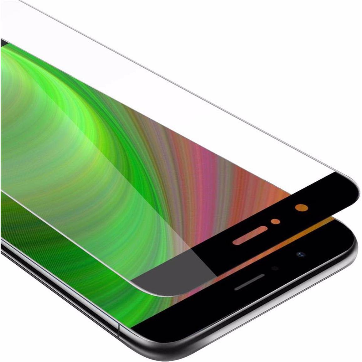 Cadorabo Vollbild Displayschutzglas (1 Stück, Vivo V9), Smartphone Schutzfolie, Schwarz