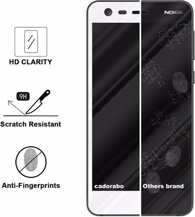 Actual product image Cadorabo Full screen display protection glass (1 Piece, Nokia 2)