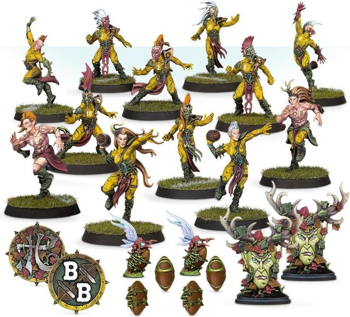 Actual product image Games Workshop Blood Bowl - The Athelorn Avengers - Wood Elf Blood Bowl Team (Plastic)