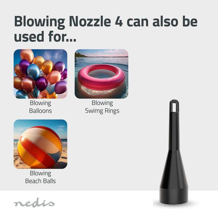 Actual product image Nedis Hand-held hoover VCHHR100BK