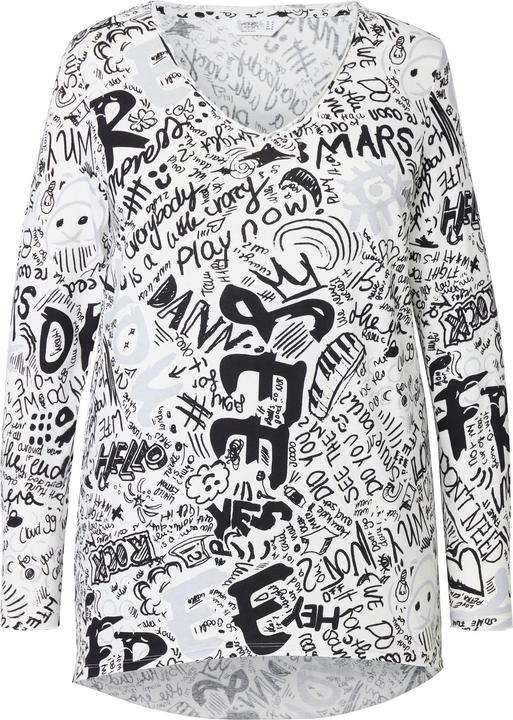 Immagine prodotto Angel of Style T-Shirt, A-Linie, Scribble-Muster, offenkantige Abschlüsse (52)