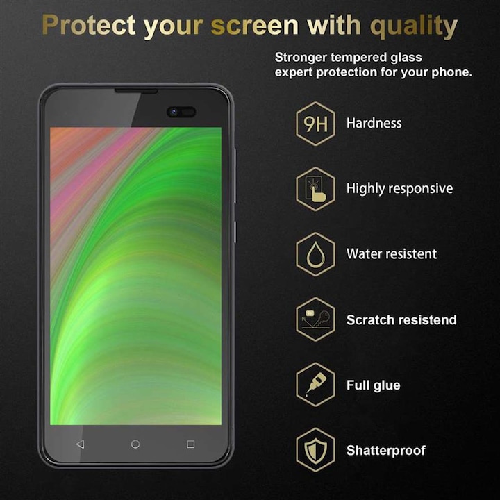 Produktbild Cadorabo Displayschutzglas (1 Stück, Wiko Sunny 2 Plus)