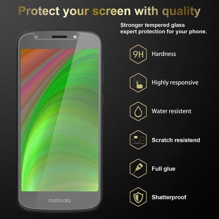 Image du produit Cadorabo Verre de protection d'écran (3 pcs, Motorola Moto E5, Motorola Moto G6 Play)