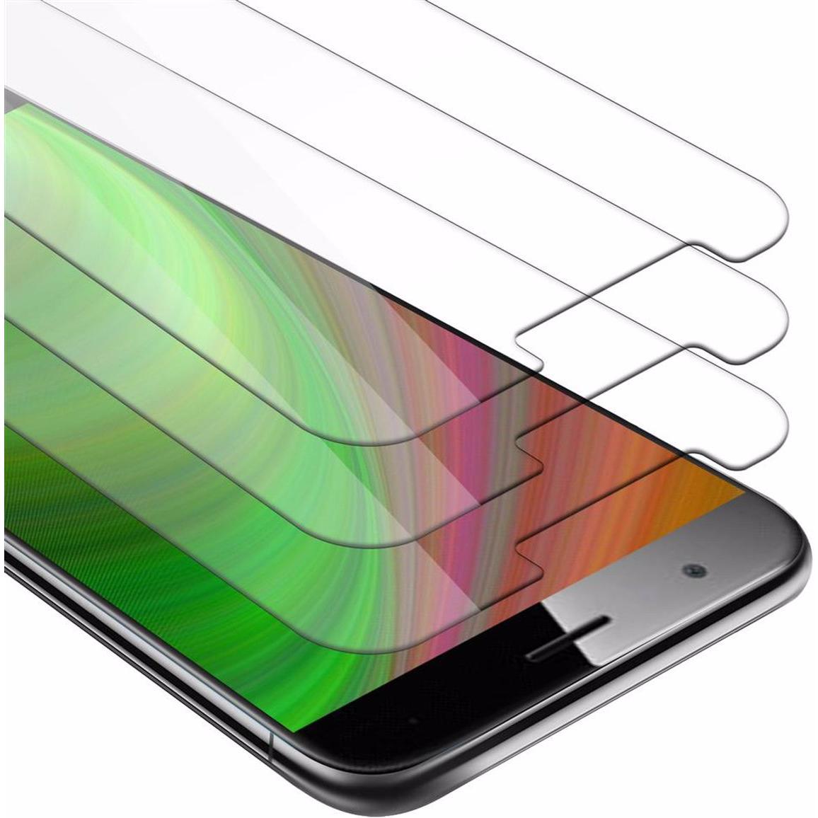 Cadorabo Displayschutzglas (3 Stück, Huawei GX8, LG G8), Smartphone Schutzfolie, Transparent