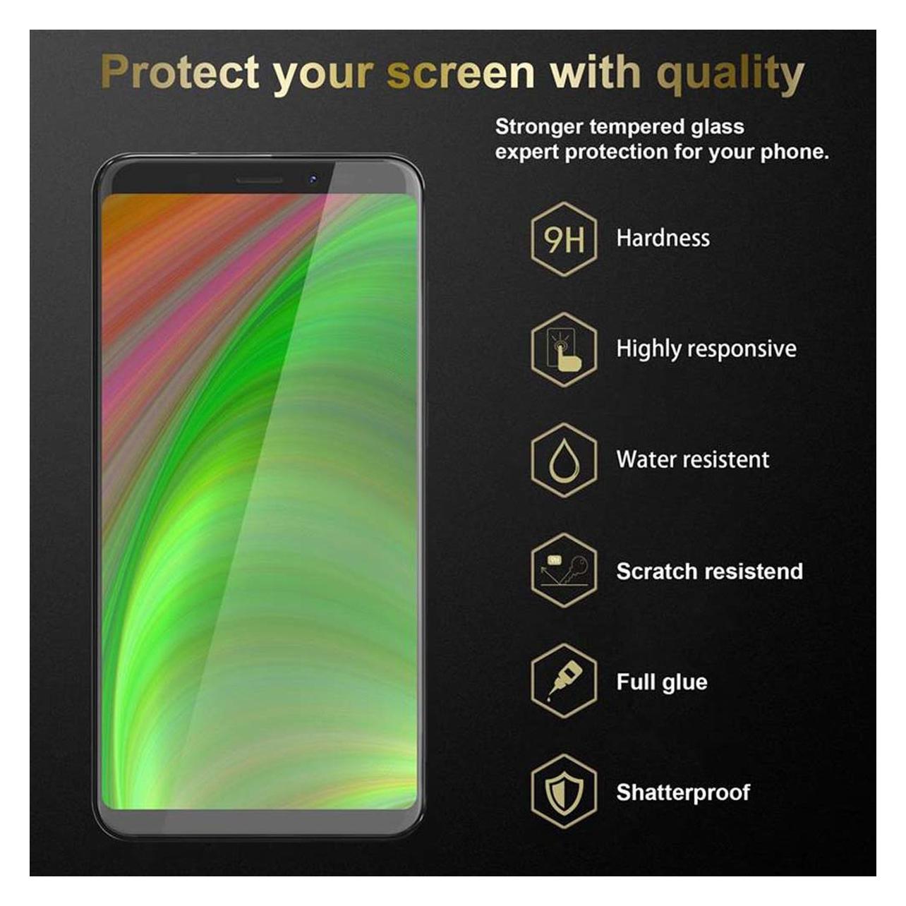 Cadorabo Pellicola In Vetro Temperato Per WIKO View 2 Go: Protezione Schermo 9H, Trasparente, Anti Graffio, Compatibile 3D Touch, Con Sistema Anti-bolle (2 Strati) - 3