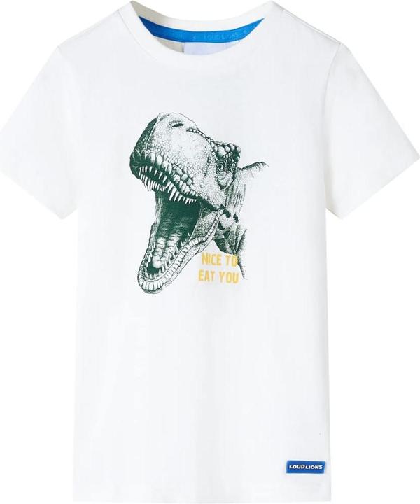 Produktbild VidaXL Kinder-T-Shirt Ecru 128,Material: 100 % Baumwolle,Farbe (128)