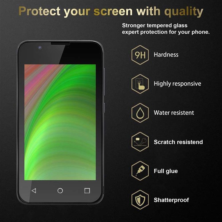 Actual product image Cadorabo Display protection glass (1 Piece, Wiko Sunny 2)