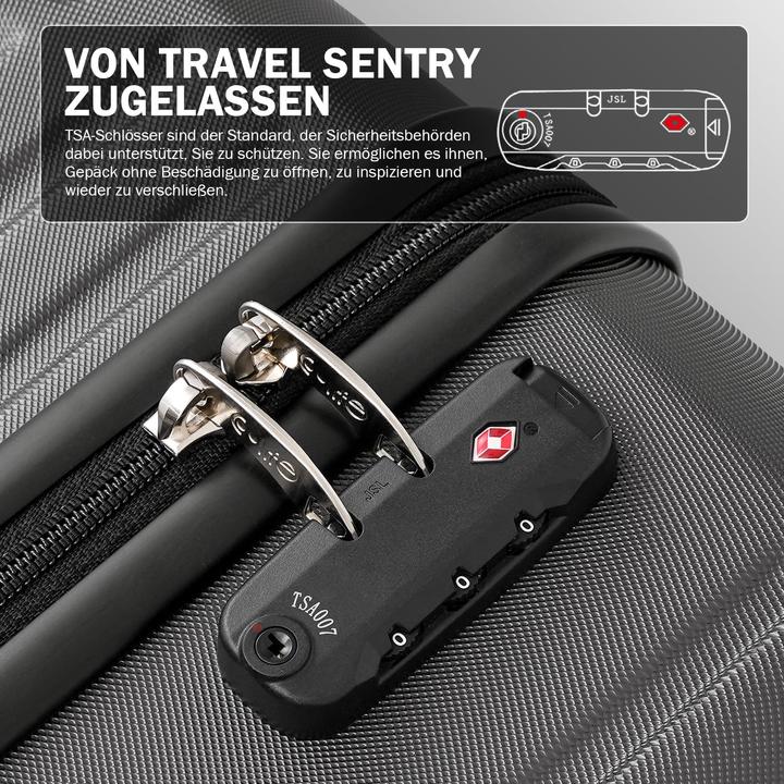 Actual product image Coolife Hartschalen-Trolley mit TSA-Schloss (38 l)