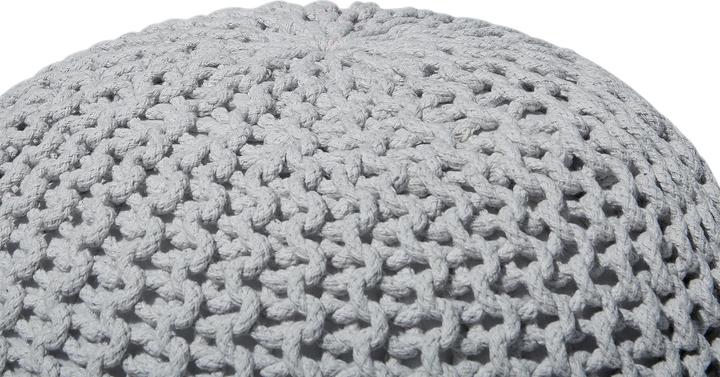 Produktbild Beliani Blianis Hocker 40 x 25 cm hellgrau CONRAD