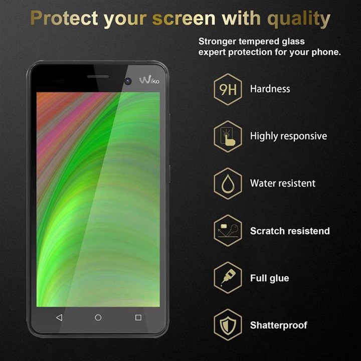 Produktbild Cadorabo Displayschutzglas (1 Stück, Wiko Lenny 3)
