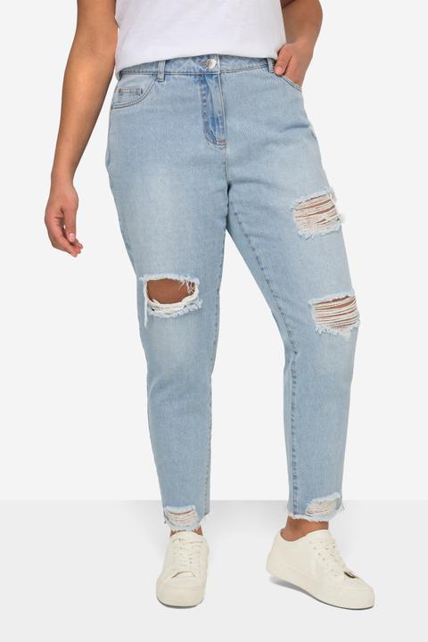 Immagine prodotto Angel of Style Mom-Jeans, Destroy-Effekte, Fransensaum, 5-Pocket (58)