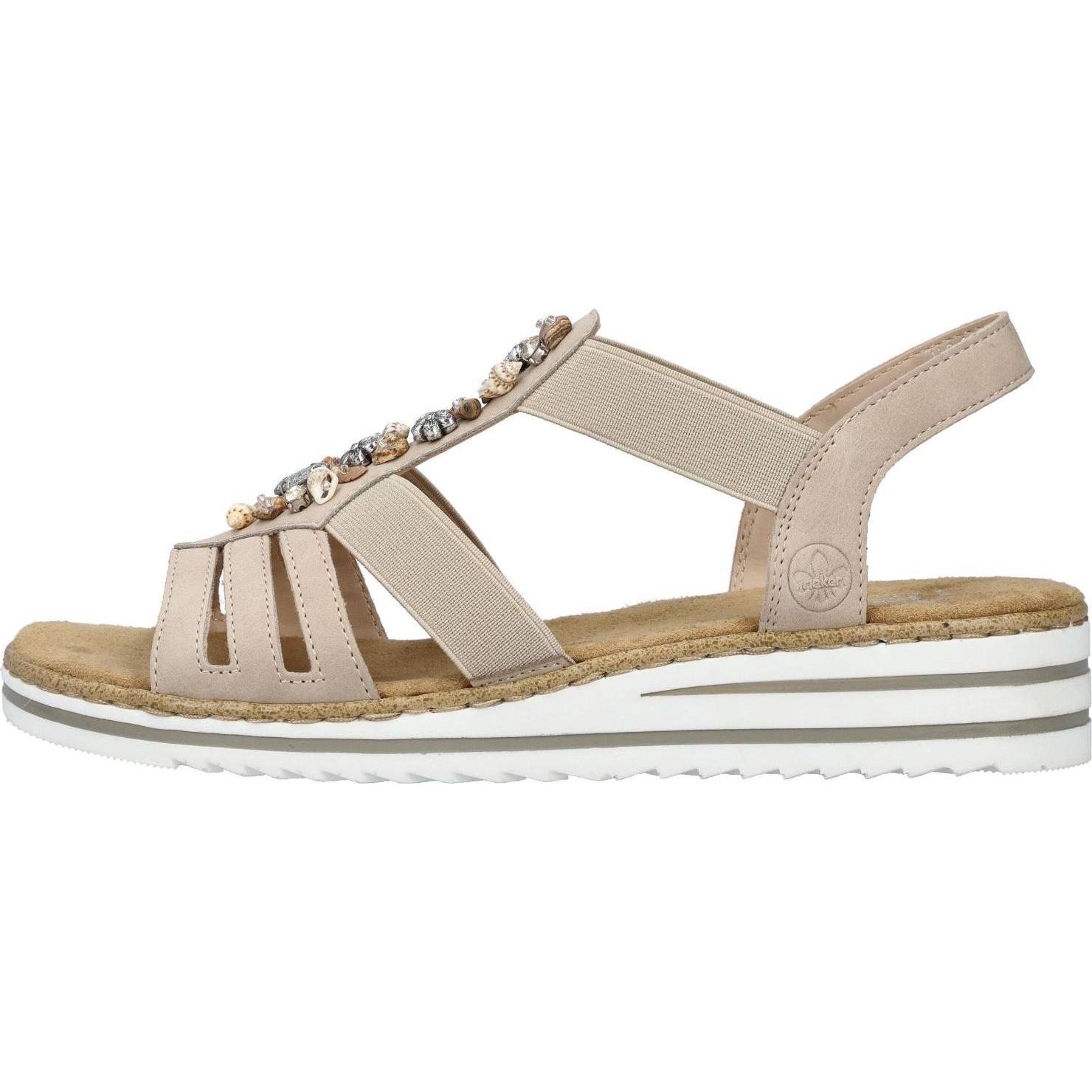 Thumbnail - Rieker, Damen, Sandalen, Sandalen, Beige, (36)