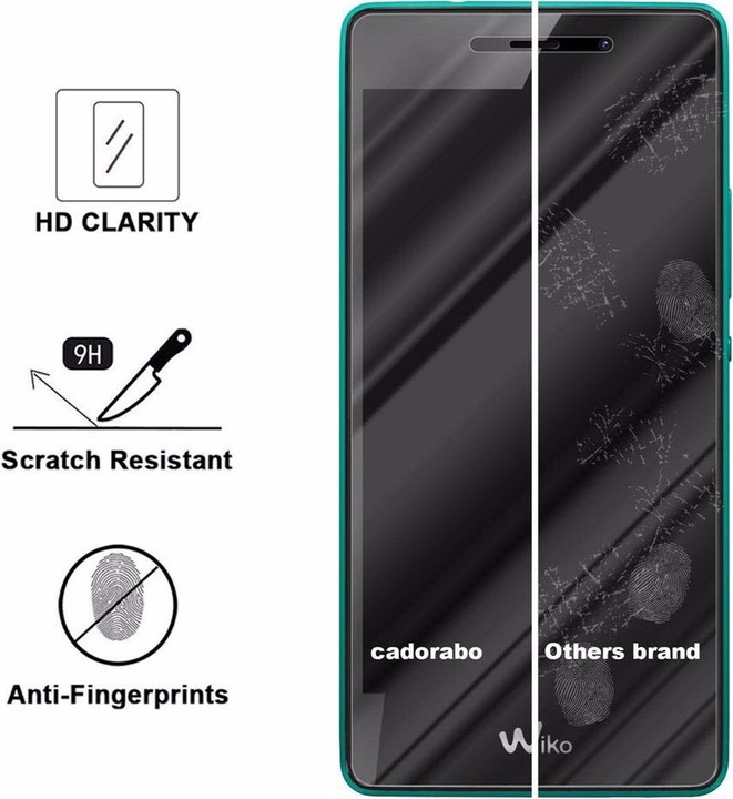 Actual product image Cadorabo Display protection glass (1 Piece, Wiko Tommy)